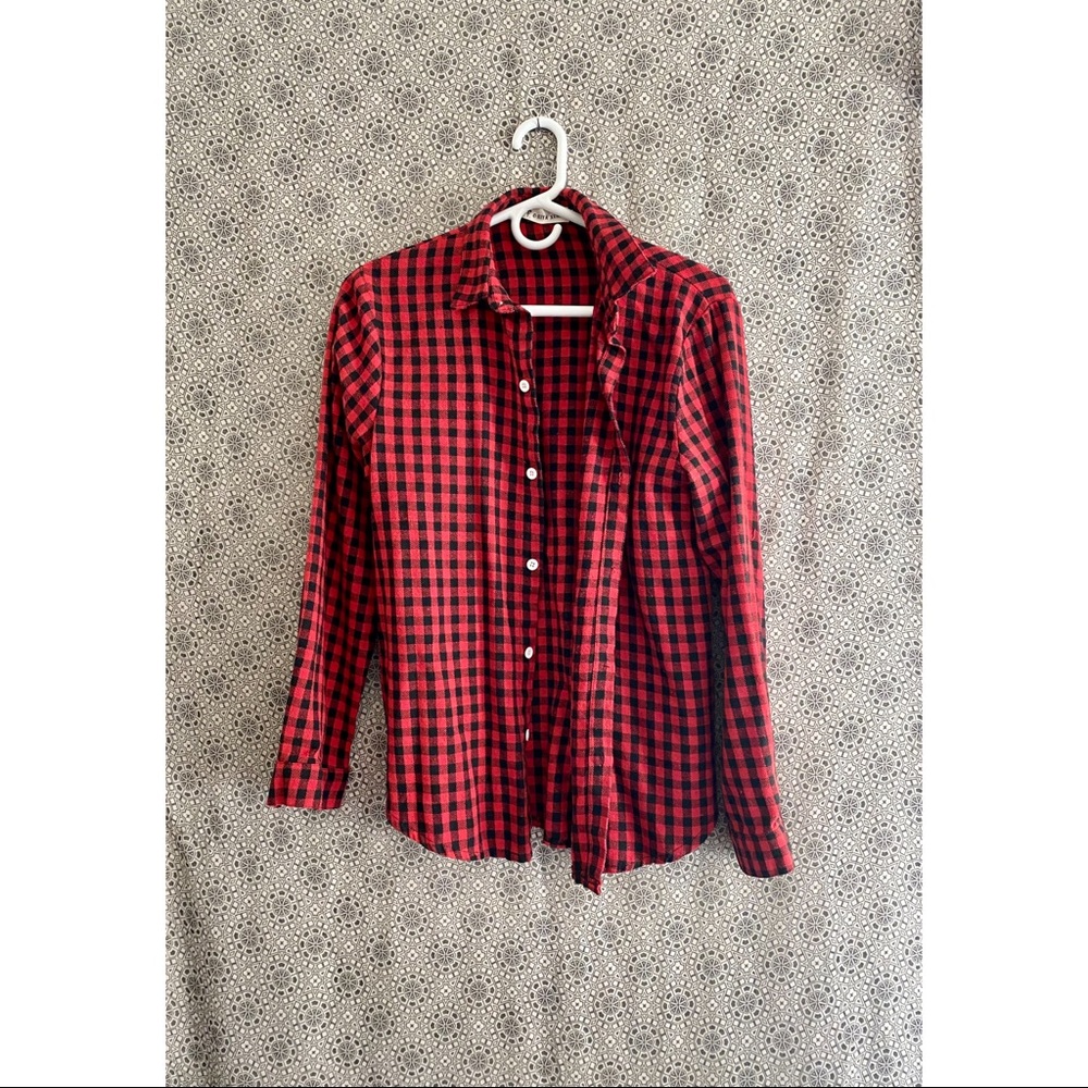 O-riya Xuan Women’s Buffalo Check Flannel